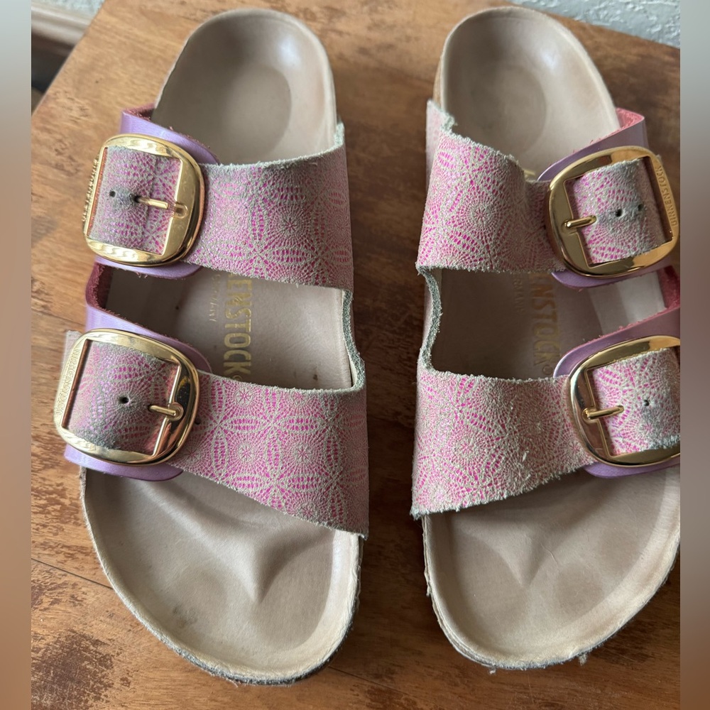 Gently Worn Patterned Birkenstocks - image 1